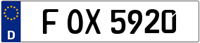 Trailer License Plate